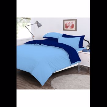 Lenjerie de pat cu doua fete pentru 2 persoane, bumbac 100%