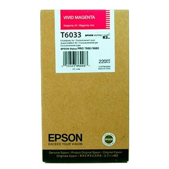 CARTUS VIVID MAGENTA C13T603300 220ML ORIGINAL EPSON STYLUS PRO 7880