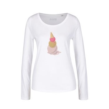 Bluza alba ZOOT Original Snowman din bumbac