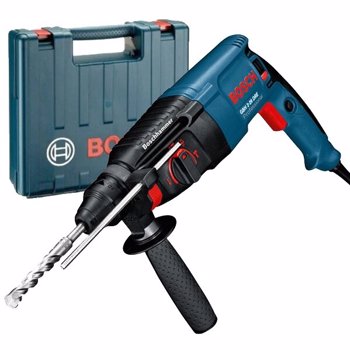 Ciocan rotopercutor Bosch GBH 2-26 DRE, 800 W, 2.7 J, 900 rpm, 4000 percutii/min, SDS Plus, valiza transport