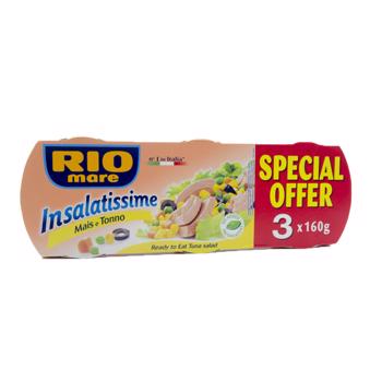 Pachet conserve Salata ton si porumb Rio Mare, 3x160g