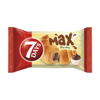 Croissant 7 Days Max cu umplutura de cacao 85 g