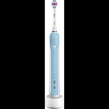 Periuta electrica Oral-B PRO 500 3D White, 20000 de oscilatii, acumulator