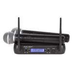 Set doua microfone VHF AZUSA MIK0141 (Negru)