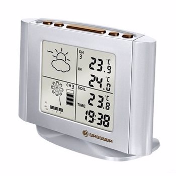 Statie meteo cu indicator de umezeala Bresser, Alb