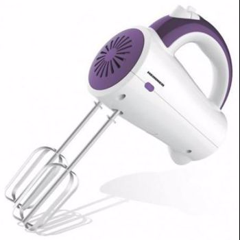 Mixer de mana Heinner HM-250UV, 200 W, 5 viteze, accesorii inox, Violet