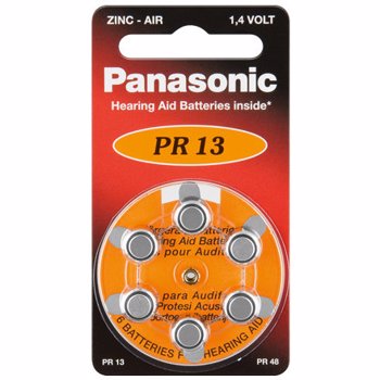 Panasonic Baterie auditiva zinc-air 1,4V 310mAh V13 HA13 PR48 PR13 6 buc