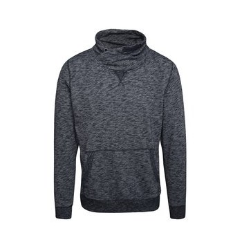 Bluza sport albastru inchis melange Jack & Jones Lance cu guler pe gat