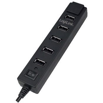 Hub USB LogiLink UA0124 7 porturi (Negru)