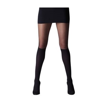 Dres negru transparent si opac Gipsy cu aspect 2in1