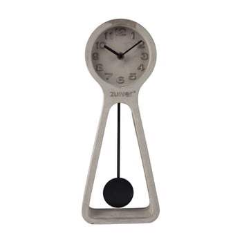 Ceas de masă din beton Zuiver Pendulum, gri