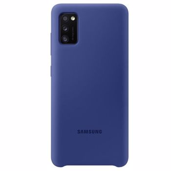 Protectie Spate Samsung Silicone EF-PA415TLEGEU pentru Samsung Galaxy A41 (Albastru)