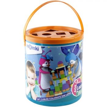 Cuburi constructie,lemn,100 pcs