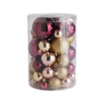 Set 48 globuri din plastic Actuel