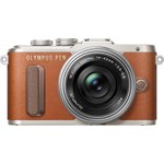 Aparat Foto Mirrorless Olympus E-PL8 Pancake Zoom Kit + EZ-M1442EZ Maro v205082ne000