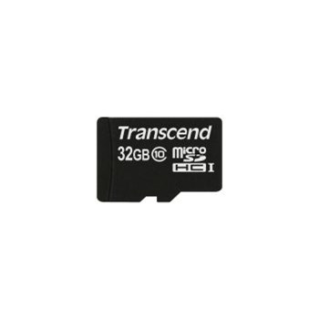 Card Transcend microSDHC 32GB Class 10 cu adaptor SD