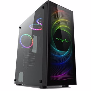 Sistem Desktop PC MYRIA Vision 44WIN Powered by ASUS, Intel Core i7-10700KF pana la 5.1GHz, 32GB, SSD 480GB + HDD 1TB, NVIDIA GeForce RTX 3060 12GB, Windows 10 Home