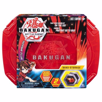 Figurine / Set Baku-cutie de depozitare Bakugan Battle Planet, Red, 20104005