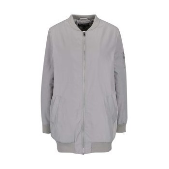Jacheta bomber lunga gri Miss Selfridge