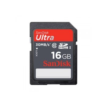 SanDisk Ultra SDHC 16GB UHS-I - Card de memorie 30MB/s SDSDU-016-U46