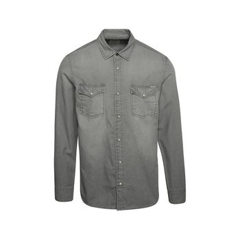 Camasa gri deschis Jack & Jones Sheridan din denim