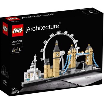 LEGO 21034 Architecture London Skyline Model Building Set, London Eye, Big Ben, Tower Bridge Collection, Construction Collectible Gift Idea