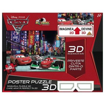 Puzzle 3D Cars, 108 piese, RAVENSBURGER Puzzle 3D