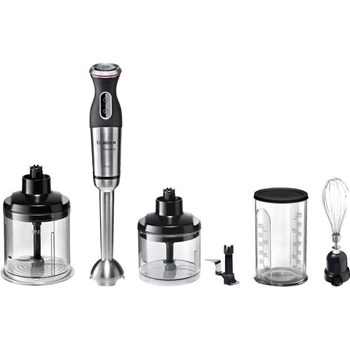 Mixer vertical Bosch MSM87180, 750 W, 12 Viteze, Negru/Inox