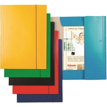 Mapa din carton plastifiat, A4, cu elastic, galben, ESSELTE Economy