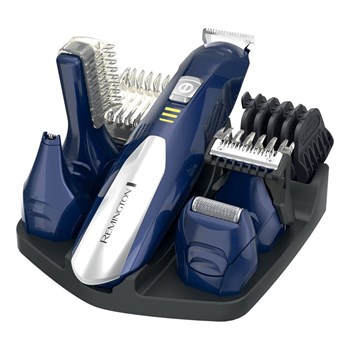 Set de ingrijire personala Remington PG6045 All In One Personal Grooming Kit albastru / argintiu