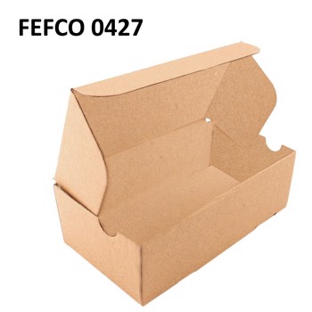 Cutie cu autoformare 130x85x65 mm, carton natur microondul E, FEFCO 0427