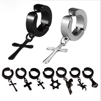 1pc Clip de Ureche din Otel Titan, Pentru Barbati Si Femei, Fara Gaura in Ureche