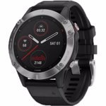 Ceas activity outdoor tracker Garmin Fenix 6, GPS, HR, 10 ATM (Argintiu/Negru)