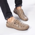 Pantofi Piele Mike nisipiu casual