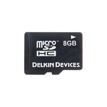 Delkin MicroSDHC 8GB - card de memorie + adaptor