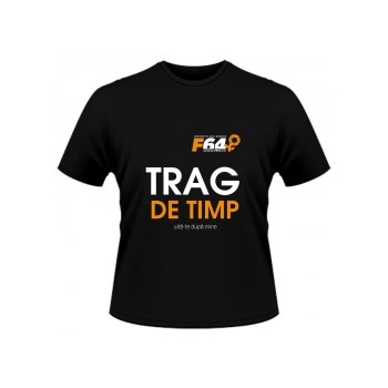 Tricou negru - Trag de Timp - S