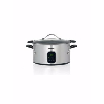 Slow cooker Heinner HSCK-T6IX, capacitate 6L, vas detasabil, vas din aluminiu cu invelis din teflon,