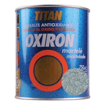 Email metal Titan Oxiron, lovitura de ciocan, gri argintiu, interior/exterior/, 0,75 l