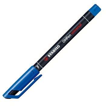Marker permanent STABILO Universal OHP 842, 0.7 mm, albastru