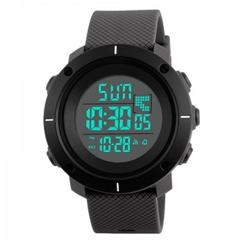 Ceas de barbati Skmei 1213 Digital cronograf cu alarma si lumina de fundal, gri