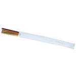 Cablu telefonic Cabletech, 4 fire, rola 100 m, alb