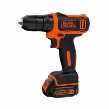 BlackDecker Masina de gaurit si insurubat cu 1 acumulator Li-Ion 10.8V ultra compacta cu valiza de depozitare