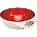 Cantar de bucatarie VORTEX VO4014RD, 5kg, rosu-alb