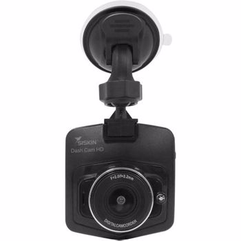 Camera auto Siskin Dash Cam, 720p HD, LCD 2.5", Unghiul de vizualizare 120° + Card 16GB (Negru)