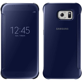 Husa View Cover Samsung pentru Galaxy S6, Negru