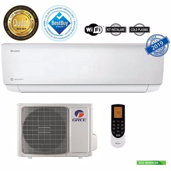 Aparat de aer conditionat Gree Bora GWH12AAB-K6DNA4A 12000 BTU inverter clasa A++ refrigerant R-32 modul WiFi inclus Alb GWH12AAB-K6DNA4A