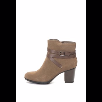 Botine de piele intoarsa, cu bareta cu catarama Enfield Coco