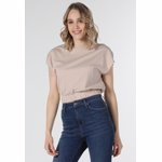 Tricou crop cu terminatie elastica
