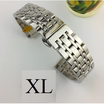 Bratara de ceas ARGINTIE din otel inoxidabil de 20mm 22mm - WZ3426