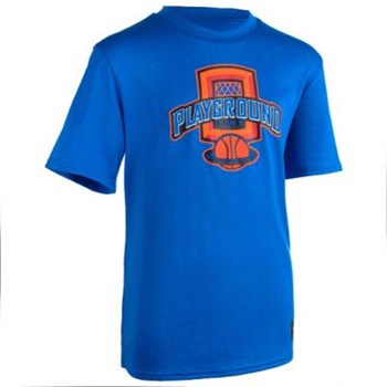 Tricou Baschet Nivel mediu PLAYGROUND TS500 Albastru Copii TARMAK